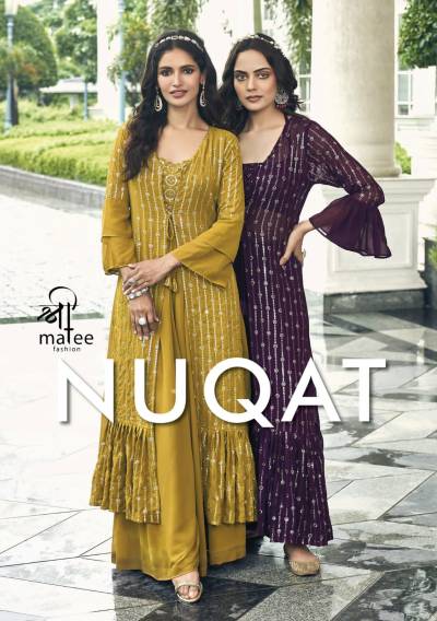 NUQAT BY SHREEMATEE PURE FOX GEORGETTE SALWAR KAMEEZ MADE IN  INDIA 
